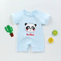 New Summer Baby One-Piece Romper, Newborn Baby Cotton Short-Sleeved Thin  Crotch Romper Wholesale