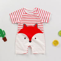 New Summer Baby One-Piece Romper, Newborn Baby Cotton Short-Sleeved Thin  Crotch Romper Wholesale