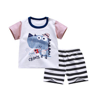Winter Pants Suit Pullover Cartoon Cotton Korean Boy Summer Cartoon Anime Yellow Pajamas
