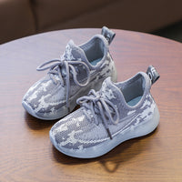 Neutral Flying Knit Sports Children's Sneakers