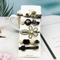 Cross-Border Pearl Hairpin Set Korean Version Of The Word Headdress Bangs Clip Sen Fairy Side Clip Back Head Hairpin