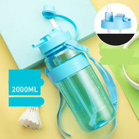 Portable Space Cup Summer Outdoor Sports Water Bottle 2000ml