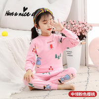 Children'S Underwear Suit Boys And Girls Long-Sleeved Baby Cotton Autumn Clothes Long-Sleeved Cotton Sweater