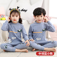 Children'S Underwear Suit Boys And Girls Long-Sleeved Baby Cotton Autumn Clothes Long-Sleeved Cotton Sweater