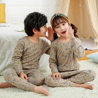 Children'S Underwear Set, Pure Cotton Warmth, Middle And Small Children'S Autumn Clothes Long Trousers