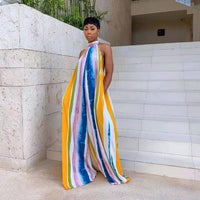 Fashion Jumpsuit Relaxed Casual Print Pants Skirt