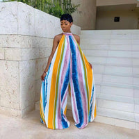 Fashion Jumpsuit Relaxed Casual Print Pants Skirt