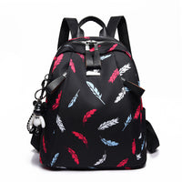 Lightweight Backpack Female Korean Version Printing Casual Anti-Theft Backpack
