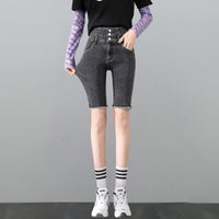 High-waisted Jeans Skinny Black Pencil Pants