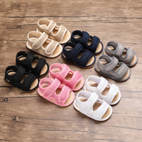 Summer 0-1 Year Old Men'S And Women'S Baby Shoes Soft Bottom Non-Slip Toddler Breathable Hollow 0-6-12 Months Baby Sandals