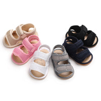 Summer 0-1 Year Old Men'S And Women'S Baby Shoes Soft Bottom Non-Slip Toddler Breathable Hollow 0-6-12 Months Baby Sandals