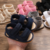 Summer 0-1 Year Old Men'S And Women'S Baby Shoes Soft Bottom Non-Slip Toddler Breathable Hollow 0-6-12 Months Baby Sandals