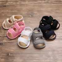 Summer 0-1 Year Old Men'S And Women'S Baby Shoes Soft Bottom Non-Slip Toddler Breathable Hollow 0-6-12 Months Baby Sandals