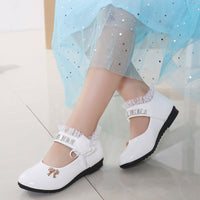 Pure Color Sweet Princess Leather Shoes