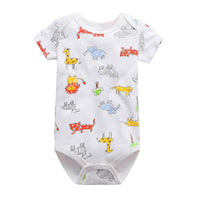 Short Sleeved Cotton Baby Jumpsuit Romper Triangle Jumpsuit