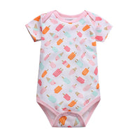 Short Sleeved Cotton Baby Jumpsuit Romper Triangle Jumpsuit