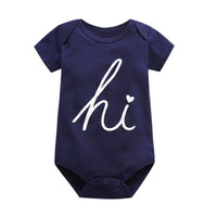 Short Sleeved Cotton Baby Jumpsuit Romper Triangle Jumpsuit
