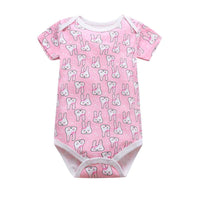 Short Sleeved Cotton Baby Jumpsuit Romper Triangle Jumpsuit