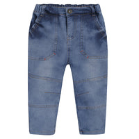 European And American Children's Denim Suit Boys' Single T Jeans 4 PCs Set