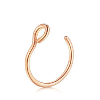 Amazon Aliexpress Titanium Steel Nose Ring Stainless Steel Piercing C-Angle Nose Nail Piercing Jewelry
