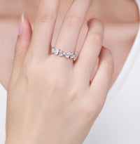Irregular Zircon S925 Silver Bracelet