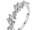Irregular Zircon S925 Silver Bracelet