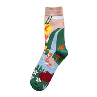 Occident Fashion Colorful Print Socks Women