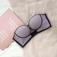Underwear Skin-friendly Small Chest Gathered Adjustable Front Button Bra