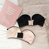 Underwear Skin-friendly Small Chest Gathered Adjustable Front Button Bra