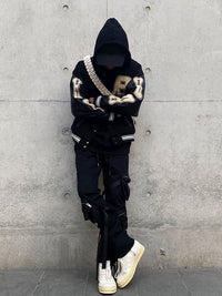 Three-Dimensional Cut Straight Overalls With Straps And Floating Rope