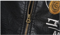 Plush Thick Leather Men'S Jacket