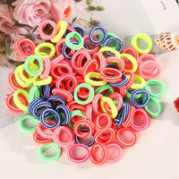 100 Small Towel Ring Bags Korean Candy Color High Elasticity Hair Accessories Head Rope 2Cm