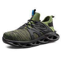 Labor Insurance Shoes Men'S Summer Breathable Lightweight Mesh Work Shoes, Anti-Smashing And Anti-Piercing Steel Toe Cap Construction Site Labor Insurance Shoes