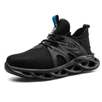 Labor Insurance Shoes Men'S Summer Breathable Lightweight Mesh Work Shoes, Anti-Smashing And Anti-Piercing Steel Toe Cap Construction Site Labor Insurance Shoes