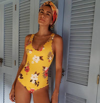 New Printed One-Piece Swimsuit Bikini Ladies Swimwear
