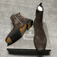 Short Bootsnew Korean Style High-Top Zipper Fashion Martin Boots