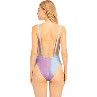 One-Piece Sexy Backless Swimsuit That Changes Color When It Meets Water