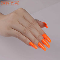 Long Ballet Fake Nail Solid Color Coffin Nail