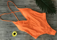 Women's Swimsuit Backless bodysuit ladies one piece swimwea