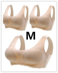 Wings Seamless One Piece Women'S Lace Sports Bra Without Steel Ring