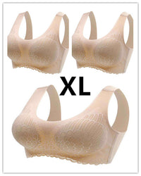 Wings Seamless One Piece Women'S Lace Sports Bra Without Steel Ring