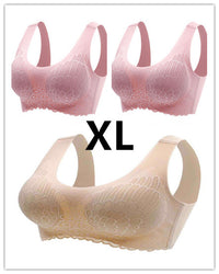 Wings Seamless One Piece Women'S Lace Sports Bra Without Steel Ring