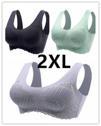 Wings Seamless One Piece Women'S Lace Sports Bra Without Steel Ring