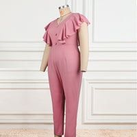 Oversized Slim Wide Leg Pants Cover Hip Women's Jumpsuit
