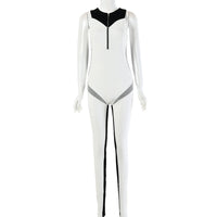 Color Block Sleeveless Stitching Jumpsuit