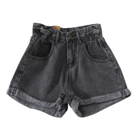 Women'S High Waist Loose Wide Leg Pants Denim Shorts