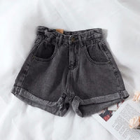 Women'S High Waist Loose Wide Leg Pants Denim Shorts