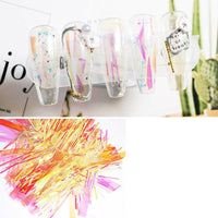 High Brightness Aurora Paper Mirror Symphony Cellophane Nail Art Accessories Phototherapy Nail Sticker
