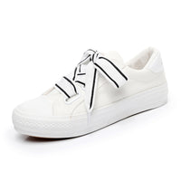 Spring All-Match White Shoes Women's Shoes Korean Version Of Harajuku Single Shoes Shoes Board Shoes Students Ins Canvas Shoes Women