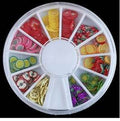 Manicure Slices Diy Jewelry Soft Ceramic Fruit Slices